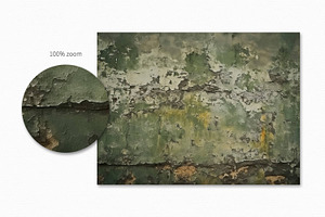 Grunge Green Wall Paintings