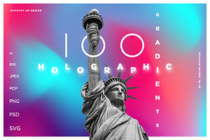 100 HOLOGRAPHIC GRADIENTS BUNDLE