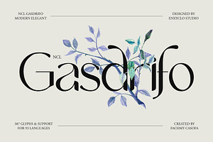 NCL Gasdrifo - Modern Elegant Font, a Sans Serif Font by Enxyclo Studio