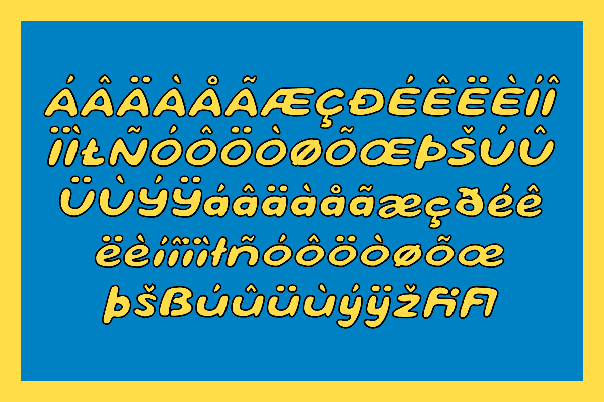 Popskot - Outline Bold Fonts, a Sans Serif Font by Konstantine Studio (Photo 7 of 8)