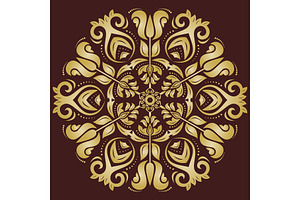Floral Vector Abstract Pattern, a Decorative Illustration by FineArtStudio