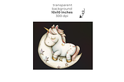 Cute Unicorn Clipart,, an Object Graphic by EllyandLima (Thumbnail 2 of 11)