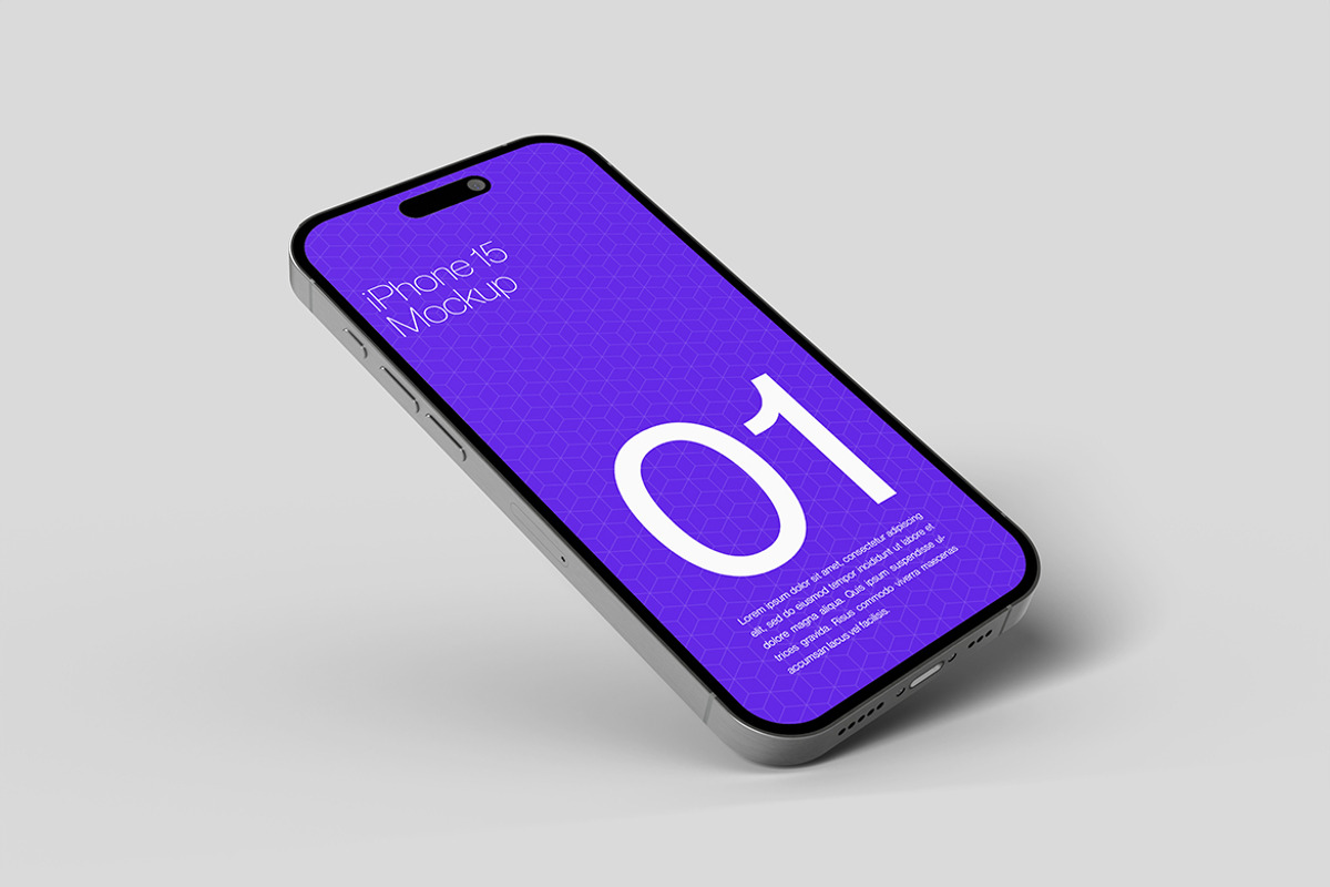 Iphone 15 Pro Max Mockup, an iPhone Mockup by Symie Design (Photo 3 of 3)