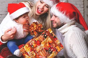 Young happy family featuring family, young, and child