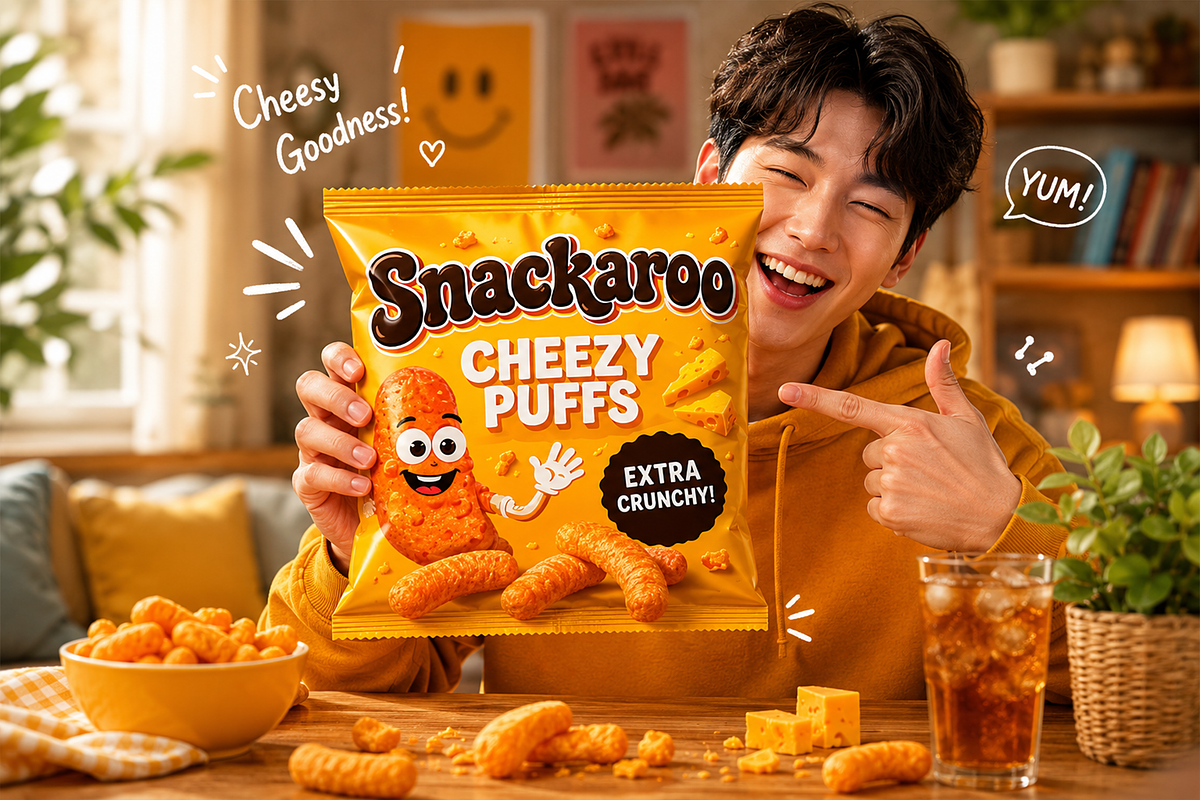 Snackaroo - Groovy Display Font, a Handwritten Font by overlaytemplates (Photo 2 of 5)