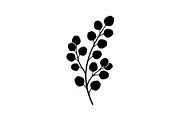 Eucalyptus Branch Silhouette Set, an Object Graphic by Creativeshirt (Thumbnail 2 of 3)