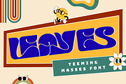 TEEMING MASSES - BOLD GROOVY FONT, a Sans Serif Font by 177Studio (Thumbnail 4 of 8)