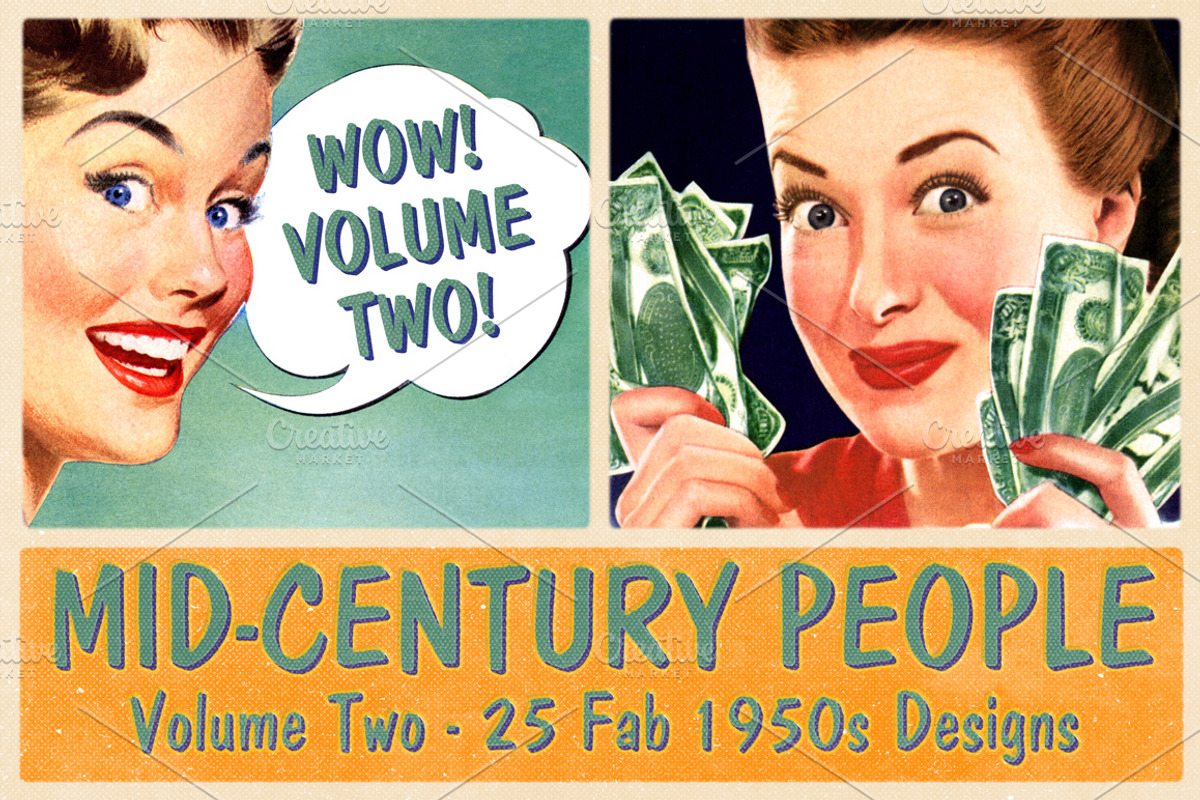 Retro 1950s Illustrations Volume 2, a Person Illustration by Piddix Archives (Photo 4 of 4)