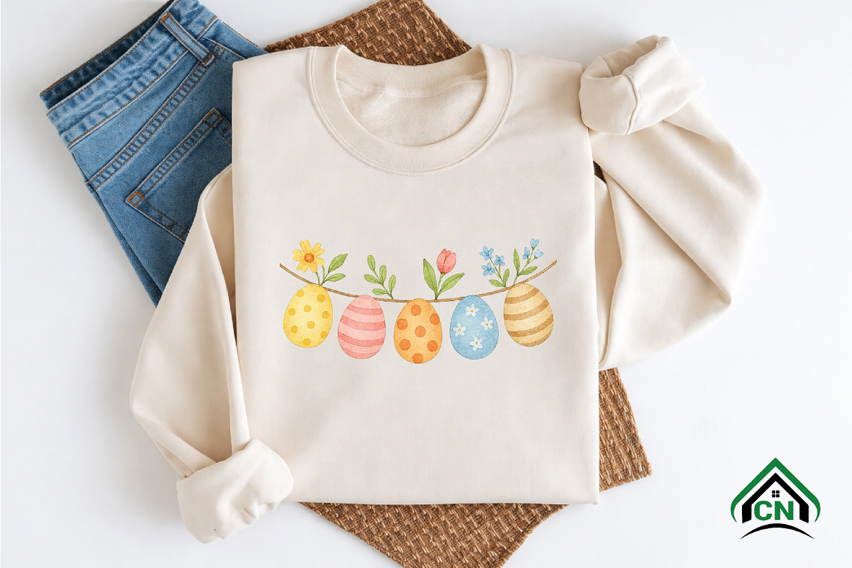 Watercolor Easter Spring Clipart PNG, an Illustration by Craft Nest (Photo 4 of 8)