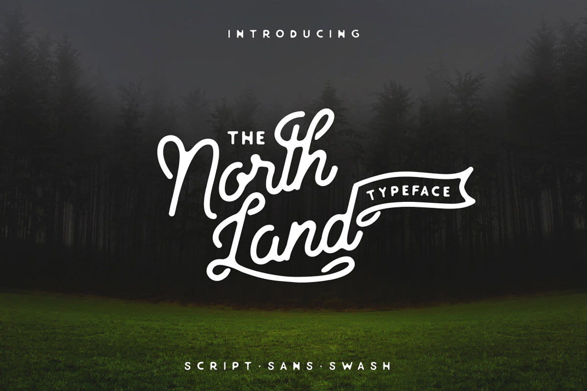 North Land Typeface - Font Bundle preview 2
