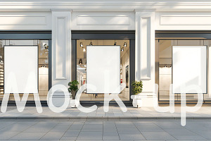 Blank Street Sign for Logo Mockup, a Templates & Theme by VetalStock