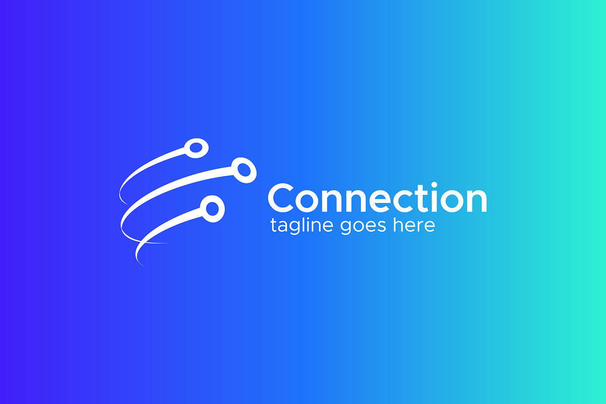 Connection Network Technology Logo, a Branding & Logo Template by Signatoro (Photo 3 of 3)