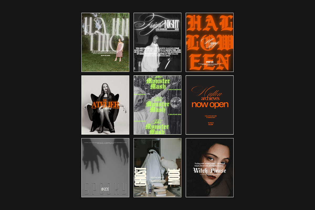 Halloween Canva Template Set 5, a Templates & Theme by BYOTstudios (Photo 1 of 12)