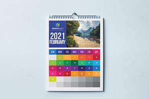 Colorful Calendar 2021