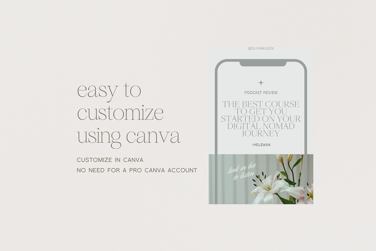 Ava | Canva Social Media Templates, a Social Media Template by With Faith & Love (Photo 9 of 13)