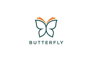 Butterfly Minimal Logo, a Branding & Logo Template by Logocreative