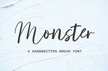 Monster | Handwritten Brush Font