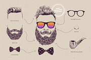 Hipster Characters Kit, a Work Illustration by blauananas (Thumbnail 2 of 13)