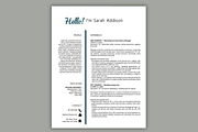 3 Page Resume Template | Fun, a Resume Template by Scribbled Napkin Design (Thumbnail 2 of 4)
