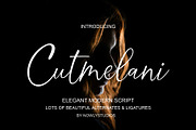 Cutmelani Script, a Script Font by Nowlystudios (Thumbnail 1 of 8)