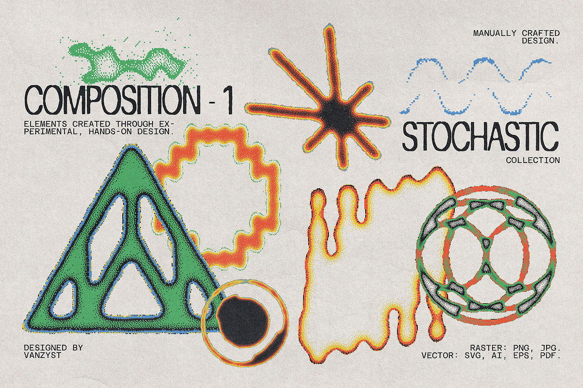 Stochastic Archive Collection, a Graphic by Vanzyst (Photo 2 of 14)