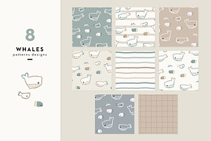 Whales Pattern Collection