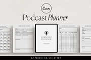Podcast Planner Canva Template, a Presentation Template by HelloKarla (Thumbnail 1 of 7)