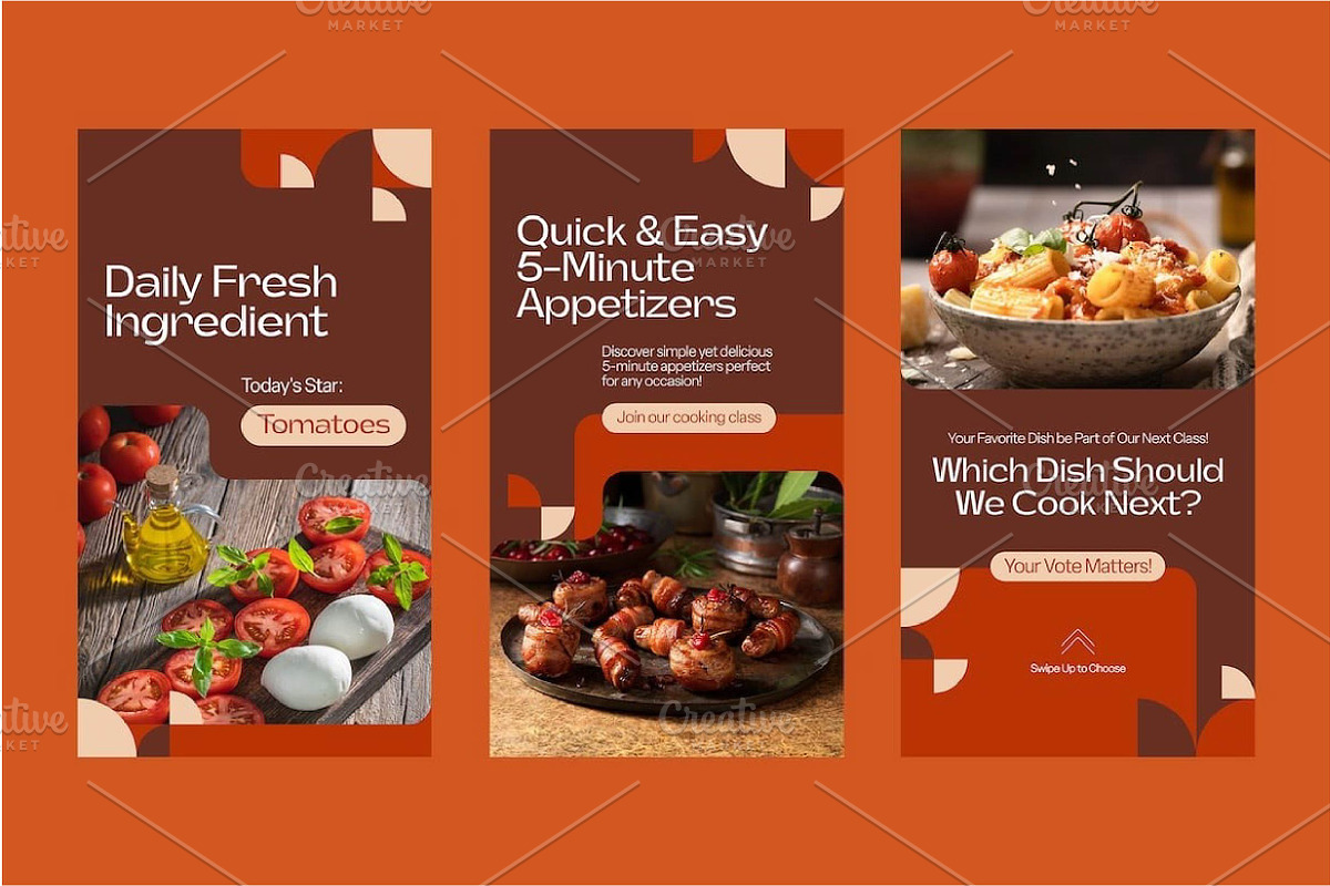 Cooking Class Instagram Template, a Marketing Template by fashionaddict (Photo 4 of 6)
