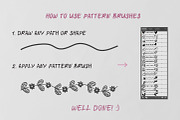 60 Hand Drawn Romantic Pattern Brush, a Brush Add-On by Mallinka (Thumbnail 5 of 12)