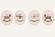 Rocking Horses Nursery Collection, a Pattern Graphic by MouseGrey (Thumbnail 14 of 15)