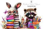 Woodland School Clipart Design, a Seasonal Illustration by Designking (Thumbnail 1 of 5)