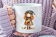 Bewitching Autumn Doll Clipart, an Illustration by DreamCafeArt (Thumbnail 6 of 7)