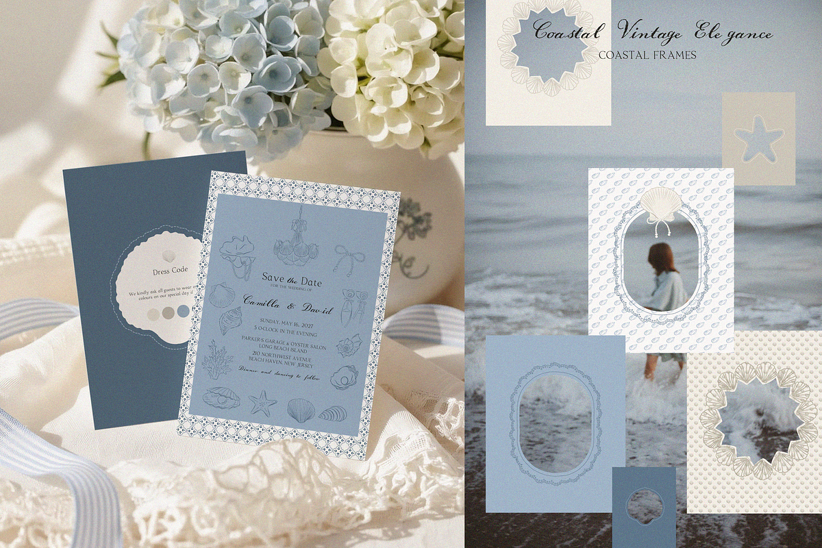 Coastal Vintage Elegance line art, an Object Graphic by lokko studio (Photo 2 of 11)
