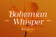 Bohemian Whisper Retro Serif Font, a Serif Font by UICreative (Thumbnail 1 of 13)