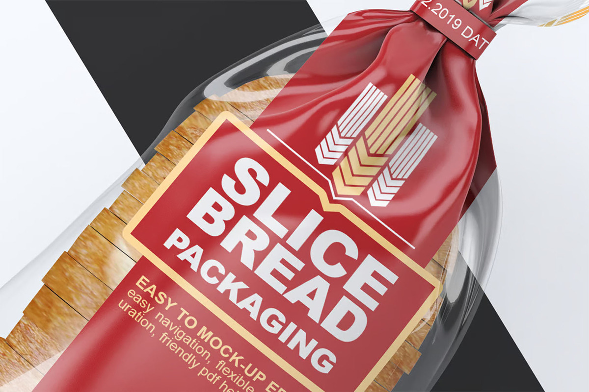 Slice Bread Packaging Mock-Up, a Product Mockup by DesignRushMarket (Photo 6 of 6)