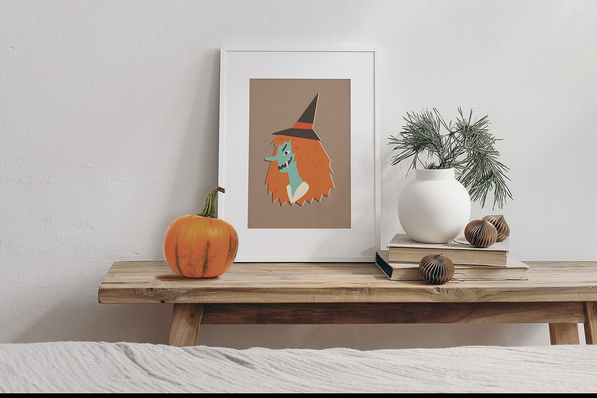 Retro Halloween clipart set, a Seasonal Illustration by Paper Cherry (Photo 21 of 27)