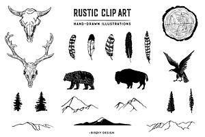 Rustic Clip Art Volume 4