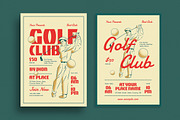 Retro Golf Club Flyer, a Flyer Template by Guuver (Thumbnail 1 of 3)