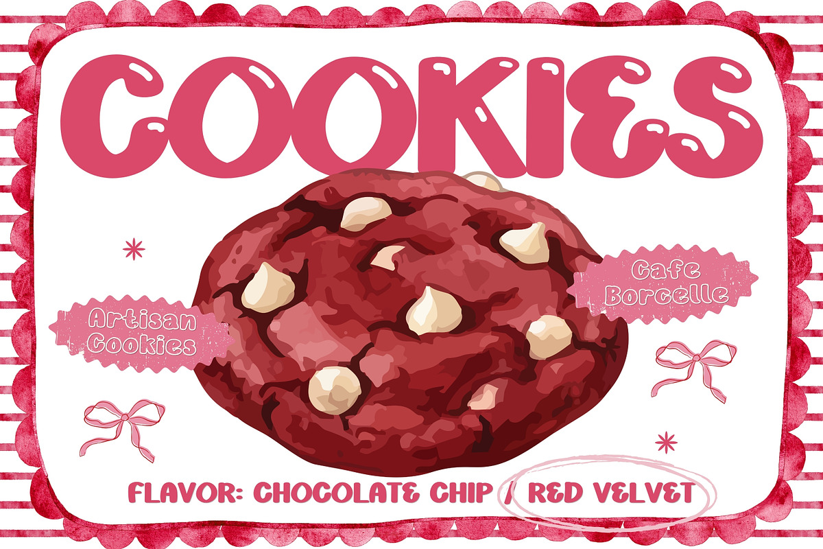 Bubble Display Font - Bubblegum Soda, a Handwritten Font by ZoloDesignHub (Photo 6 of 9)