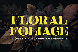 15 Moody Floral Illustrations 6K