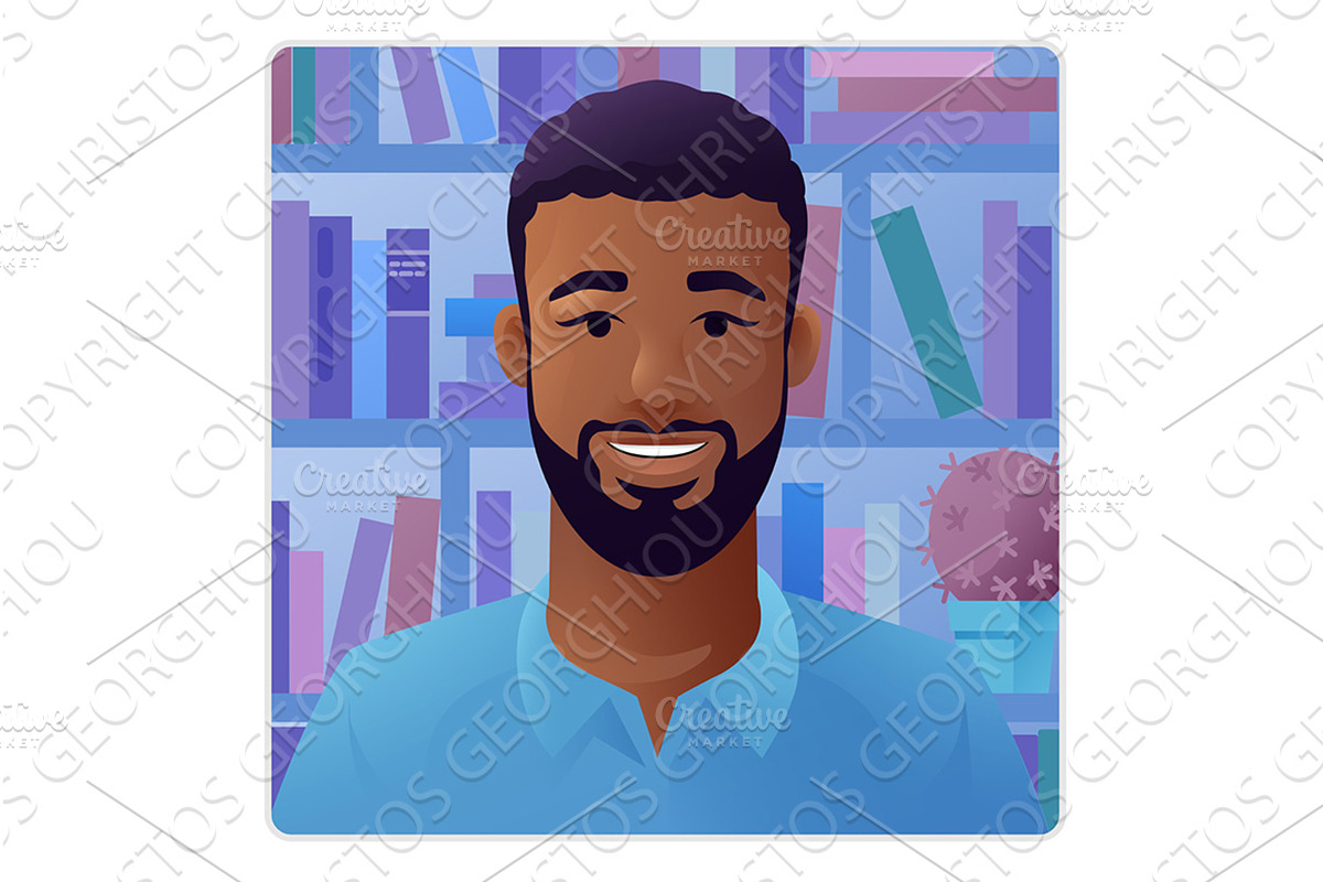 Man Profile Illustration Internet, a Person Illustration by Christos Georghiou