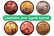 Construction Scene Layered Lasercut, a Graphic by OTVEY DESIGN (Thumbnail 1 of 7)