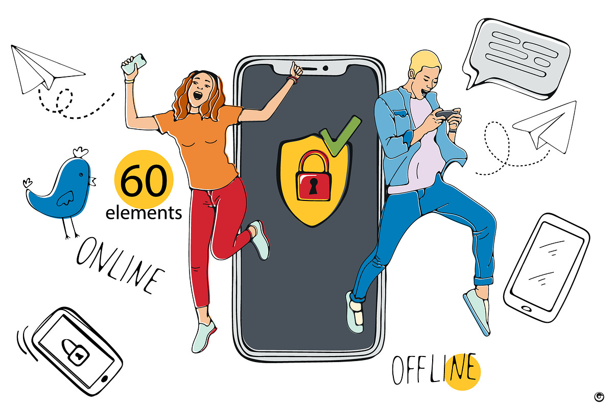 Social media, an Object Illustration by Olillia (Photo 2 of 8)