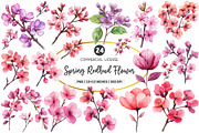 Spring Redbud Flower Clipart, an Illustration by SinaCreation (Thumbnail 1 of 5)