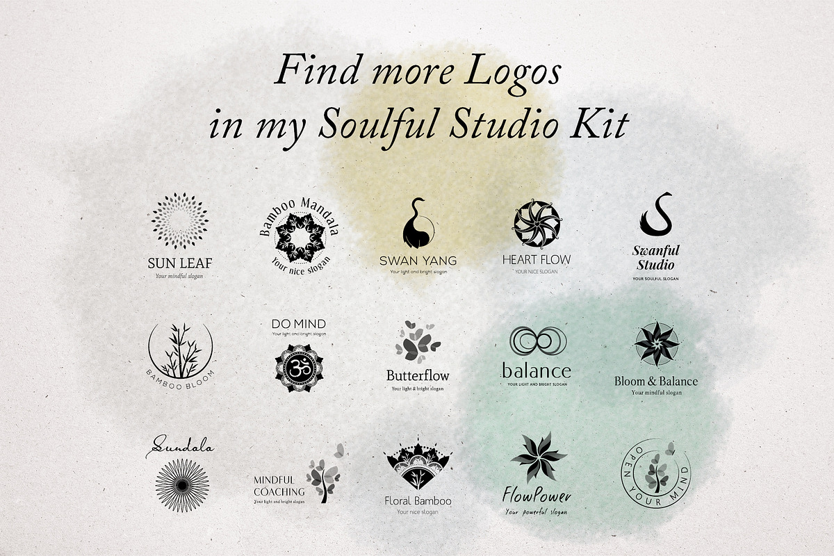 Mindful Floral Zen Logo - Canva & AI preview 7