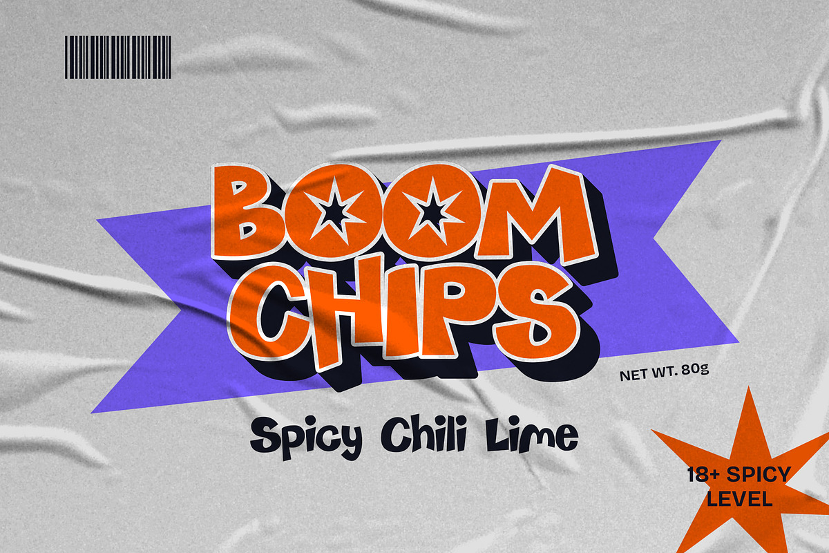 Hey Starla – Funky Display Font, a Sans Serif Font by Mockmenot (Photo 6 of 7)