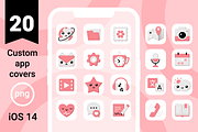 iOS 14 App Icons | cute and pink, an Icon by wowomnom (Thumbnail 1 of 2)