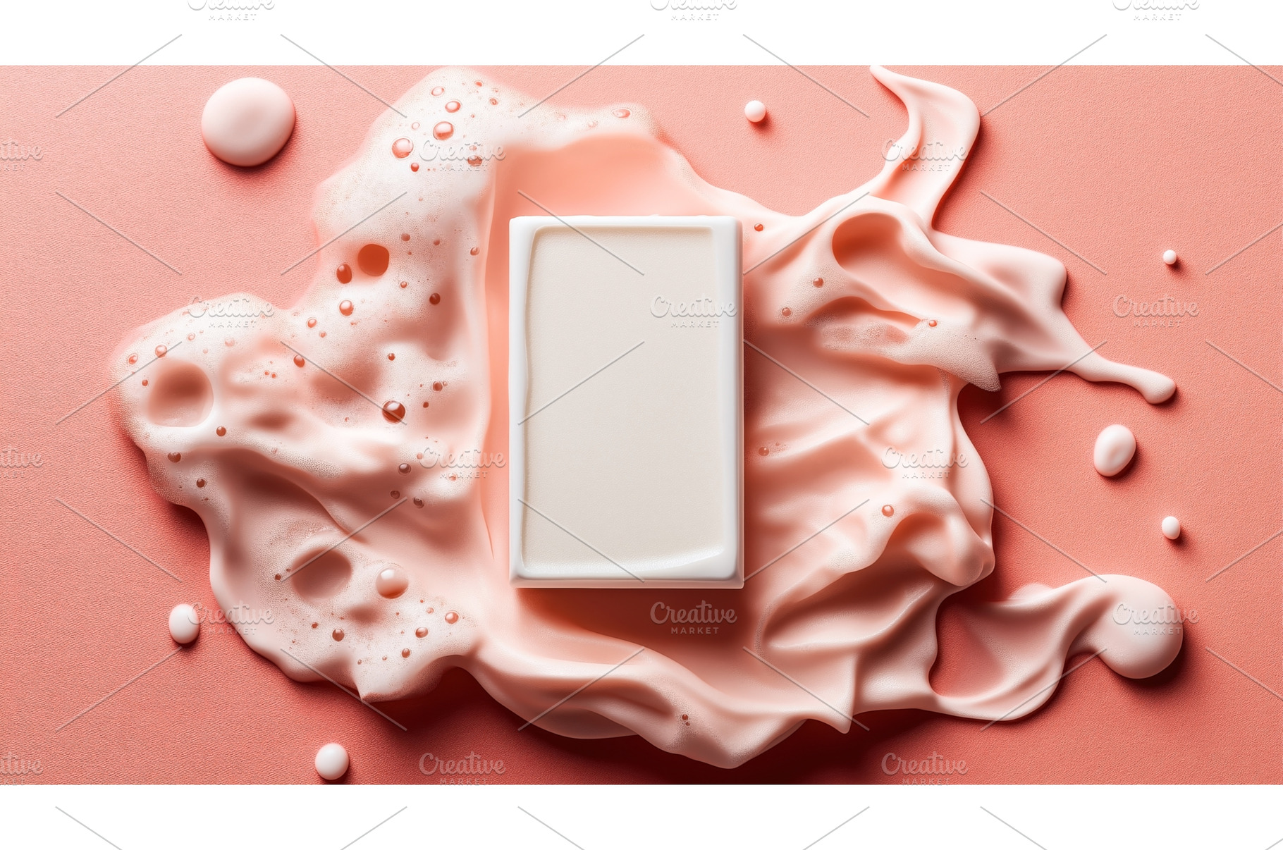 A bar of soap placed on a textured, a Nature Photo by Sergey Kotenev