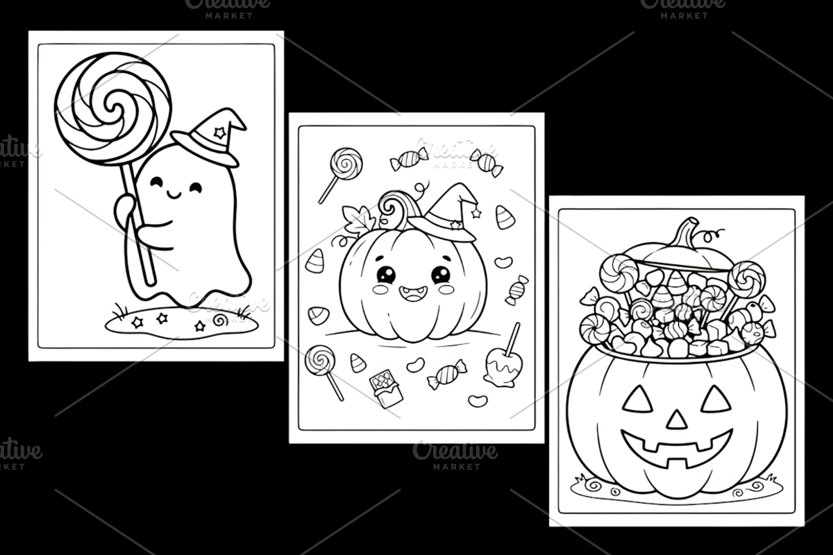 Ultimate Creepy Cute Coloring Fun, a Seasonal Illustration by Design Station (Photo 2 of 3)