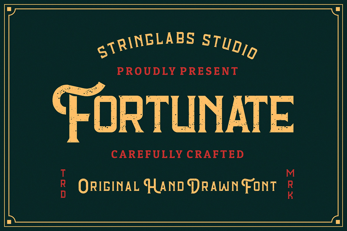 Fortunate - Original Hand Drawn Font